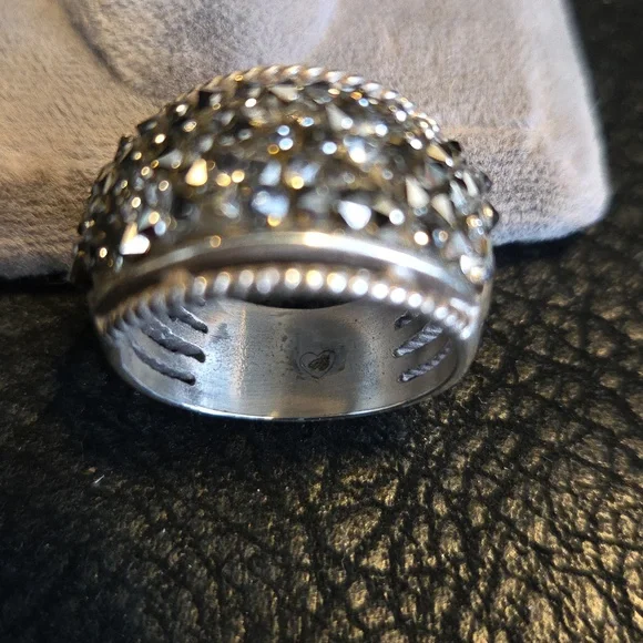 Brighton Retired Marcasite Ring Size 7.5 - Picture 2 of 8
